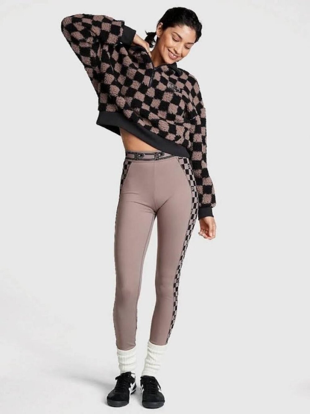 Victoria Secret Pink cozy half-zip pullover